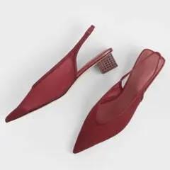 CHARLES&KEITH◆美品◆メッシュスリングバックヒール size38