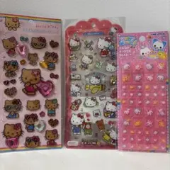 ハローキティ正規品ドロップジュエリーシールとその他ブロックシールセット