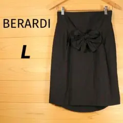 ベラルディ　BERARDI　フレアスカート　ひざ丈　リボン　チェック柄　Lサイズのサムネイル