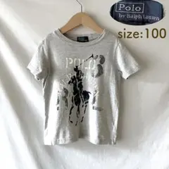 ポロ ラルフローレン ビッグロゴ ポニー 半袖Tシャツ プリント 100
