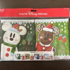 【新品未使用】ディズニーリゾート　巾着4枚セット　クリスマス　冬