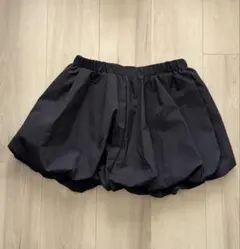 バルーンショートパンツ ブラックXSサイズ キュロット スカパン　実寸M