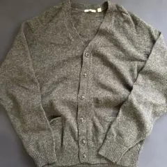 ユニクロ　グレー Vネックカーディガン