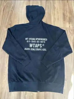 WTAPS 17ss ダブルタップスハーフジップパーカー ロゴ S WTAPS ダブルタップス 17AW 172ATDT-CSM14 HELLWEEK ZIP UP スウェット ジップ パーカー ブラック系 S中古