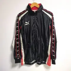 PUMA ナイロンジャケット ヒットユニオン製　刺繍ロゴ　フード　Ⅼ