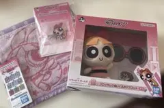 パワーパフガールズ 一番くじ ブロッサム ぬいぐるみ ハンカチ ピン