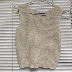 nugu ニットベスト ノースリーブ