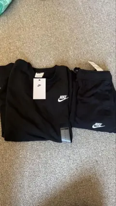 NIKE スウェット 上下セット ブラックのサムネイル