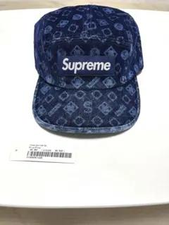 Supreme Flocked Denim CampCap