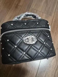 ANDWANG JewelRibbonVanityBag バニティバッグ 黒 - メルカリ