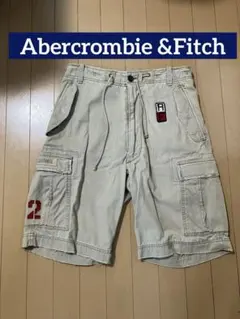 アバクロンビー＆フィッチ　カーゴハーフパンツ　メンズ