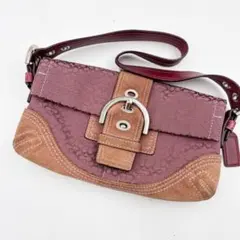 コーチ COACH ショルダーバッグ ソーホー ミニシグネチャー スエード