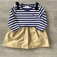 POLO Baby ボーダー ロンパース ワンピース