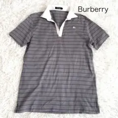BURBERRY ブラックレーベル　半袖Tシャツ　襟付き　グレーのサムネイル