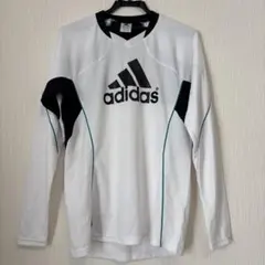 アディダス adidasトレーニングシャツ フットサル Ｍ 長袖 ホワイト