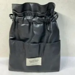 beautiful people 巾着バッグ　ブラック