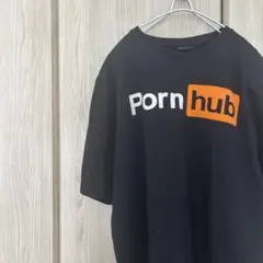 《EXCLUSIVE》Porn hub ポルノハブ Tシャツ ブラック XL