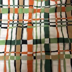 チェック柄の布地 マルチカラー　　お値下げ