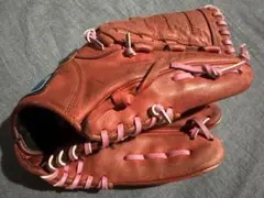 ミズノ ビューリーグ 軟式 グラブ グローブ 赤 レッド ピンク 投手用 レアのサムネイル
