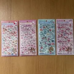 【正規品・未使用】サンリオ　ボンボンドロップシール　第2弾　4種セット