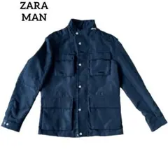 美品　ZARA MAN ザラ　アウター　ジャケット　ダウン　ネイビー
