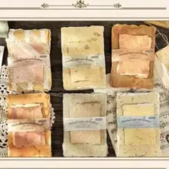 4p-48／コラージュ素材　紙素材　紙もの　メモ　セット　まとめ売り　3