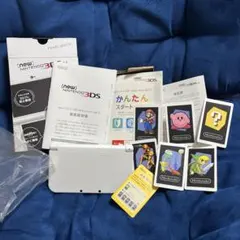 new Nintendo 3DS LL 本体　箱付き パールホワイト　ソフト付