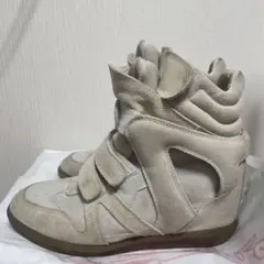Isabel Marant ベージュ ハイカットスニーカー BEKETTのサムネイル