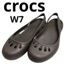 【廃盤】crocsクロックス w7 マリンディ サンダル ブラウン フラットのサムネイル