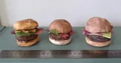 ハンバーガー3つ☆フェイクフード