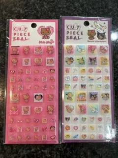 日焼けキティ　タイルシール　2枚　ハローキティ・サンリオキャラクター