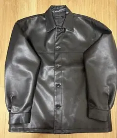 ナノユニバース　レザージャケット　カーコート