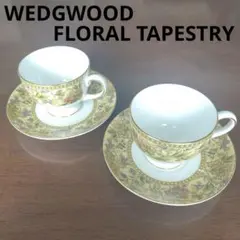 WEDG WOOD ウェッジウッド　フローラルタペストリー ペアセット Amazon.co.jp: ウェッジウッドフローラルタペストリーカップ