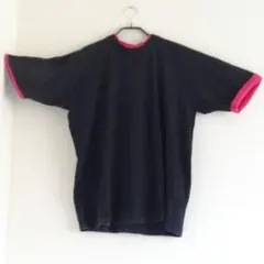 ◆18 レア 当時物 90s ヴィンテージ Tシャツ 黒 ピンク アメリカ 製