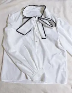 【未使用】GRL リボンブラウス L