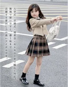 2026年最新】入学式 女の子 スーツ 120 ベージュの人気アイテム - メルカリ