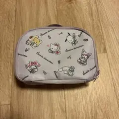 ハローキティ ポーチ 薄紫色　サンリオ　バニティポーチ