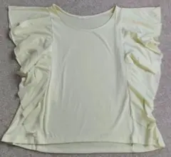 GU ジーユー  フリルスリーブ  カットソー