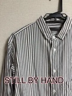 【美品】STILL BY HAND スティルバイハンド　ストライプ　長袖シャツのサムネイル