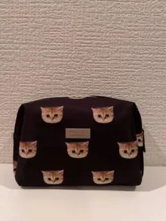 【美品】PAUL & JOE ポール&ジョー　猫　ポーチ　ヌネット総柄