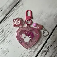 雪だるま★ピンク★レジンキーホルダー★ハンドメイド