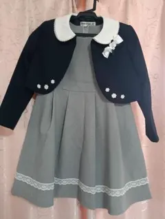 ジャケット付きフォーマルドレス 120cm グレー