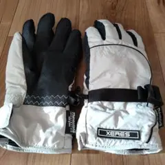 XERES スキーグローブ Mサイズ ホワイト/ブラック