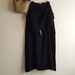 新品　スタジオクリップ☆綿麻シャンブレーワンピース