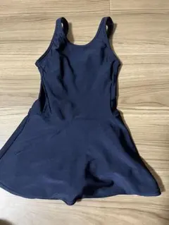 ネイビー フレアスカート付き 水着 130