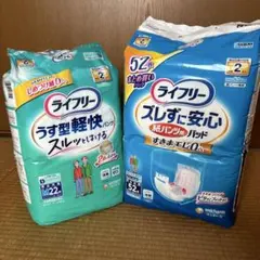 ライフリー うす型軽快パンツ Mサイズ 22枚 ズレずに安心パッド 52枚のサムネイル
