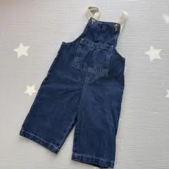 デニム　サロペット　オーバーオール　80