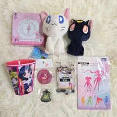 セーラームーン ぬいぐるみ 食器 キーホルダー ミラー カード グッズセット