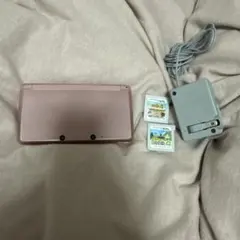 ピンク ニンテンドー3DS 本体 充電器付き
