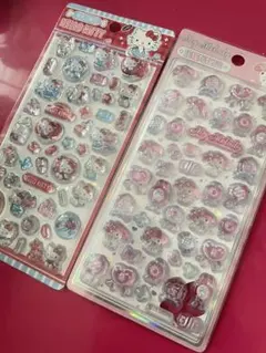 ハローキティ マイメロディ 立体シール 2シートセット【2枚】3-3　z1